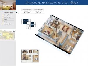 Goldmark city bán cắt lỗ căn hộ 2pn nguyên bản CĐT