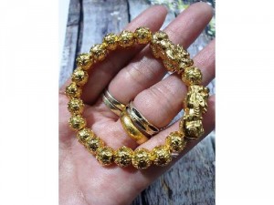Vòng Cham Mix Tỳ Hưu Vàng
