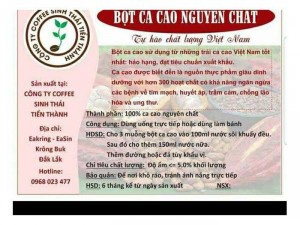 1 ký bột ca cao nguyên chất