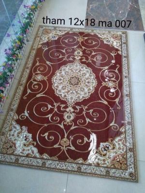 Gạch thảm hoa lát sàn thêm viền