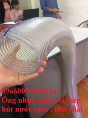 Ống nhựa mềm lõi thép phi 90 ,phi 100,phi 110 hút dầu hóa chất chịu nhiệt