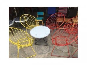 Ghế cafe giá rẻ sắt đặt nhiều màu