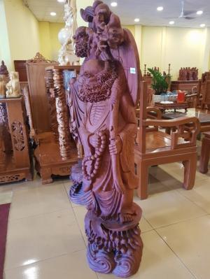 Tượng đạt ma sư tổ trấn trạch , cao 1m3, hàng trưng bày tại Tiền Giang
