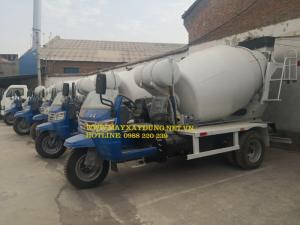 xe bồn trộn bê tông mini, bồn trộn bê tông 2 khối, 3 khối hàng nhập khẩu
