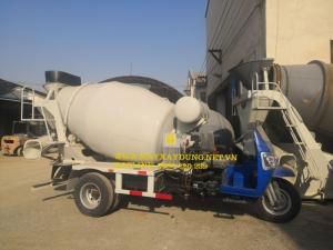 xe bồn trộn bê tông mini, bồn trộn bê tông 2 khối, 3 khối hàng nhập khẩu