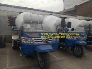 xe bồn trộn bê tông mini, bồn trộn bê tông 2 khối, 3 khối hàng nhập khẩu