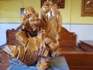 Tượng Hổ gỗ cực quý hiếm