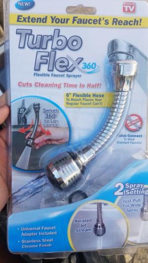 Vòi Rửa Bát Xoay 360 Độ Tiện Lợi Turbo Flex