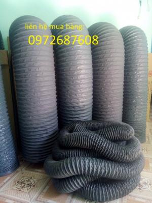 Ống gió vải bạt lõi thép, ống hút bụi gân nhựa giá tốt nhất