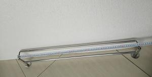 Thanh treo khăn đôi nhà tắm, giá treo đôi khăn Inox, máng khăn đôi inox dài 80cm