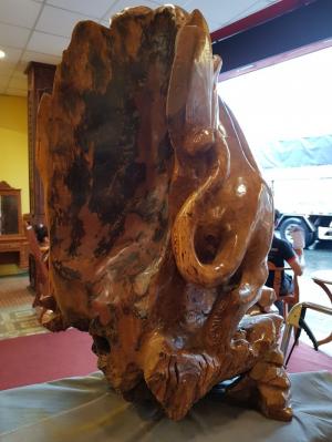 Tượng hổ gỗ nu kháo 90cm