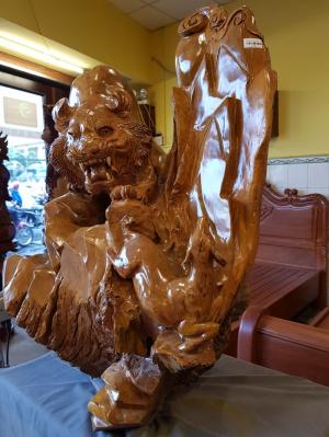Tượng hổ gỗ nu kháo 90cm