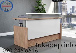 Quầy lễ tân chất liệu MFC và MDF