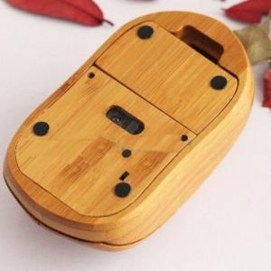 Chuột không dây gỗ in ấn logo thưong hiệu giá rẻ- Quà tặng tri ân .
