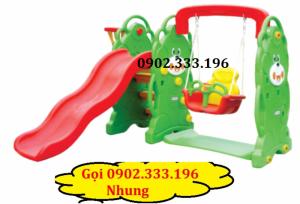 Bán cầu trượt mầm non, cầu trượt xích đu giá rẻ