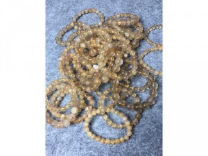 Vòng tay đá thạch anh tóc vàng ( sỉ & lẻ ib )