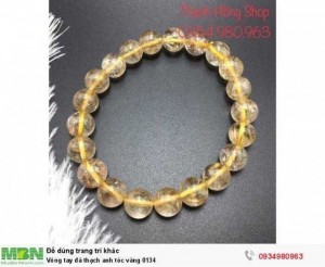Vòng tay đá thạch anh tóc vàng 0134