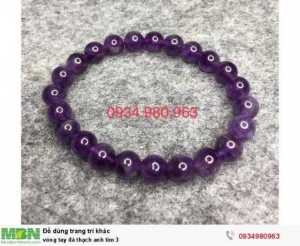 Vòng tay đá thạch anh tím 3