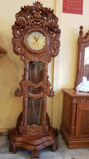 Đồng hồ tứ linh cao 2m , ý nghĩa phong thủy tốt cho gia chủ
