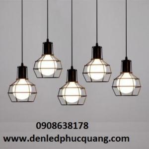 Đèn thả trần khung sắt lục giác nhỏ giá sỉ 120k