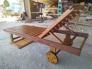 Ghế nằm hò bơi gỗ dầu NMT621