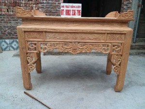 Bàn thờ chân 10 gỗ gõ đỏ dài 175*81
