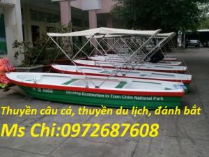 Thuyền composite 5,0m x 1,3m x 0,45m, thuyền đẹp, giá rẻ