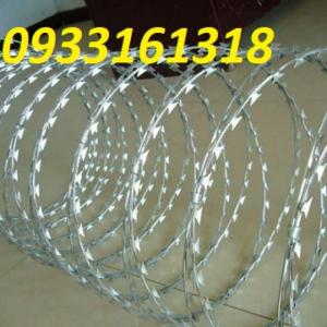 Dây thép gai hình dao chống trộm bảo vệ nhà, biệt thự, nhà xưởng, trường học