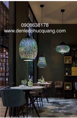 Đèn thả trần thủy tinh 3D giá sỉ 560k.