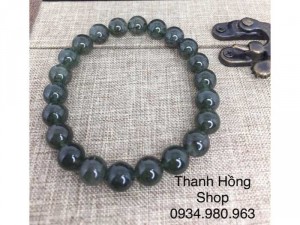 Vòng tay đá Thạch Anh tóc Xanh kín tóc