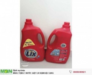 Mua 2 Tặng 1 Nước Giặt Lix Đậm Đặc 3,8Kg