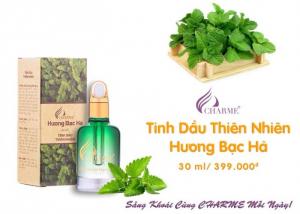 Tinh Dầu Thiên Nhiên Charme Hương Bạc Hà + Tặng Kèm Đèn Xông
