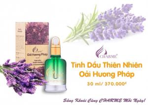 Tinh Dầu Thiên Nhiên Charme Hương Oải Hương (Lavender) + Tặng Kèm Đèn Xông