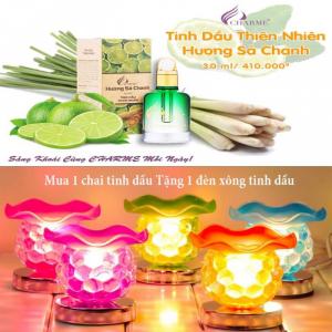 Tinh Dầu Thiên Nhiên Charme Hương Sả Chanh + Tặng Kèm Đèn Xông