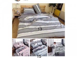 Sét chăn đã chần bông 5 món chất liệu đũi