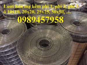 Sản xuất lưới hàn chập mạ kẽm phi 3 ô 50x50 giao hàng luôn