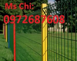 Chuyên sản xuất hàng rào mạ kẽm, hàng rào sơn tĩnh điện, hàng rào gập đầu