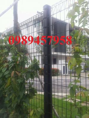 Thi công và thiết kế lắp đặt hàng rào mạ kẽm sơn tĩnh điện phi 5 ô 50x150, 50x200, 100x250