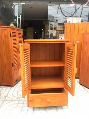 tủ dép gỗ thông 2 cánh 1 ngăn kéo KT: 50x40x80cm