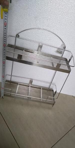 KỆ GIA VỊ 2 TẦNG INOX304 - KLA2T1540I3