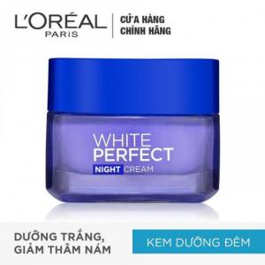 Kem Dưỡng Trắng Da Ban Đêm L'Oreal White Perfect 50ml