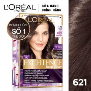 Kem Nhuộm Phủ Bạc Ánh Sắc L'oreal Paris Excellence Deep Cover - Màu Nâu Vàng 621