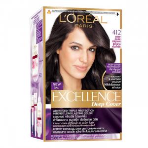 Kem Nhuộm Phủ Bạc Ánh Sắc L'oreal Paris Excellence Deep Cover - Màu Nâu Sẫm 412