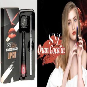 Combo Son Kem Kèm Son Dưỡng Và Chì Kẻ Mắt Cao Cấp SYL ADDICT - Màu Cam Đất