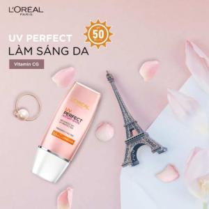 Kem Chống Nắng Dưỡng Da Sáng Hồng Bảo Vệ 12h L'oreal SPF50/PA+++ UVP 30ml