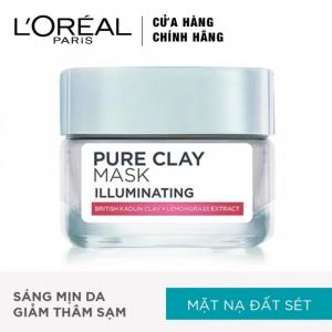 Mặt Nạ Đất Sét Dưỡng Da Sáng Tức Thì L'Oreal Paris Pure Clay Mask Illuminating 50g