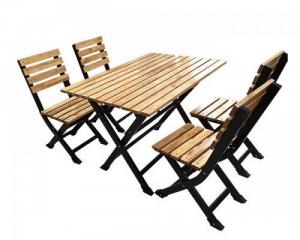 bàn ghế gổ cafe giá rẻ tại xưởng sản xuất HGH 1256