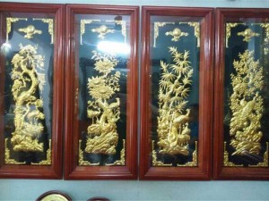 bộ tứ quý tùng trúc cúc mai mừng khai trương,tân gia,sự kiện