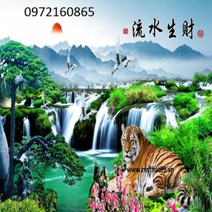 tranh gạch men 3d con hổ