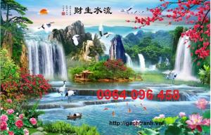 gạch tranh 3d ốp tường - tranh tranh cảnh